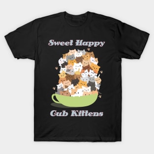 Sweet Happy Cub Kittens T-Shirt